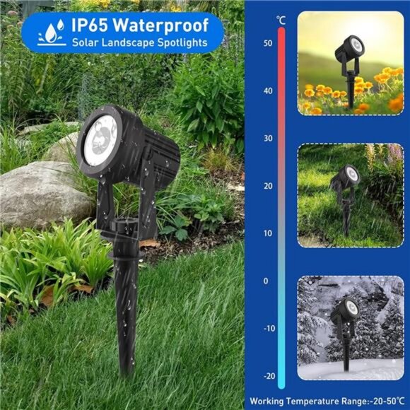 Halloween Solar Spot Lights Outdoor Color Changing, Landscape - Picture 6 of 8